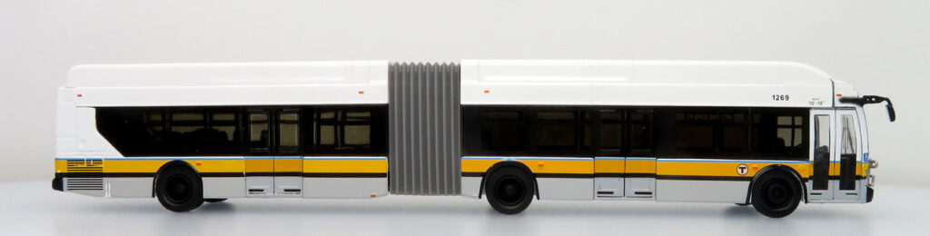 Iconic Replicas New Flyer Xcelsior Articulated Transit Bus Boston T MBTA 87-0334