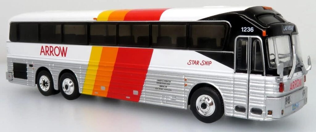 Iconic Replicas Eagle 10 Coach Bus Arrow Bus Lines 87-0359