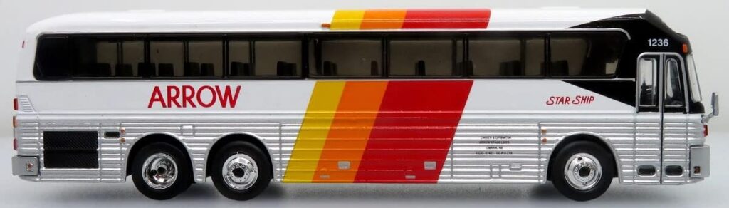 Iconic Replicas Eagle 10 Coach Bus Arrow Bus Lines 87-0359