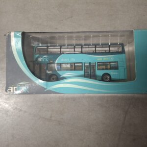 Double Decker Blue Airport Bus