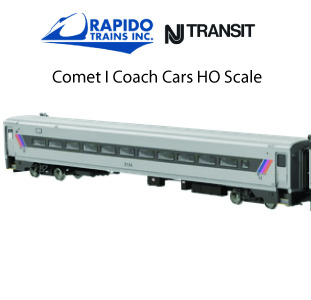 Rapido NJ Transit Comet 1 Coach Cars
