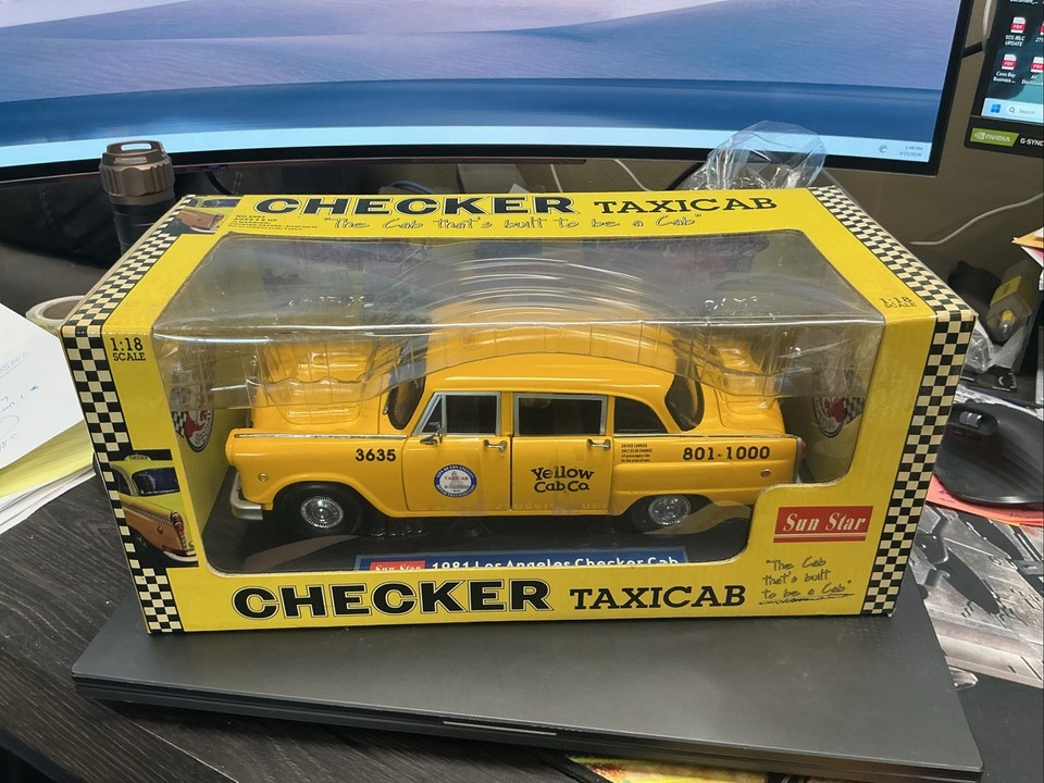 Sunstar Checker Taxi Cab Los Angeles Sun2503