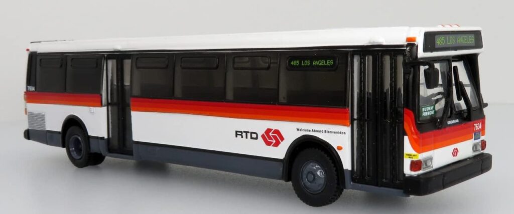 Iconic Replicas Grumman 870 Transit Bus RTD Los Angeles 87-0412