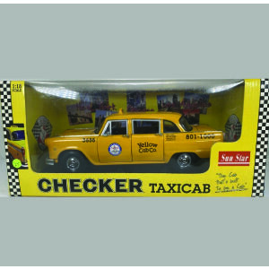 Sunstar Checker Taxi Cab Los Angeles Sun2503